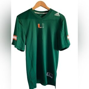 Adidas University of Miami Hurricanes Primegreen Aeroready Sports Jersey